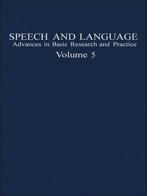 cover image of Speech and Language